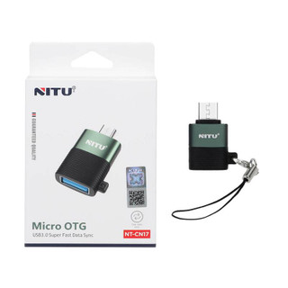 تبدیل اندروید NITU OTG مدل CN17 - مشکی سبز